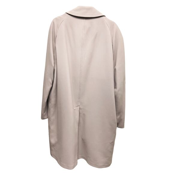 London Fog Maincoats Beige Khaki Tan Trench Coat Clipper Collar Size 46 - Picture 6 of 9